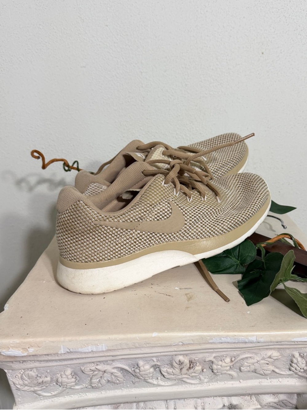 Nike Women's Tan Mesh Athletic Shoes